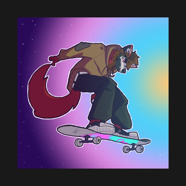 Wolf Skater by LittleKips