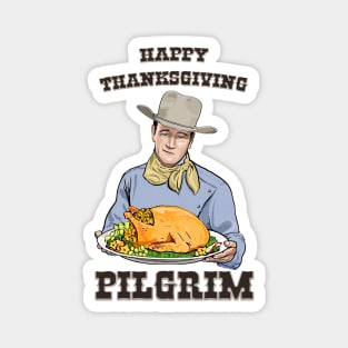 Happy Thanksgiving Pilgrim Magnet