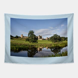 Alnwick Castle reflected in the River Aln (2) Tapestry