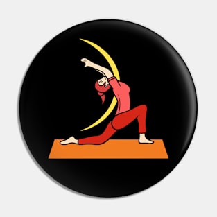 Yoga pose - moon Pin