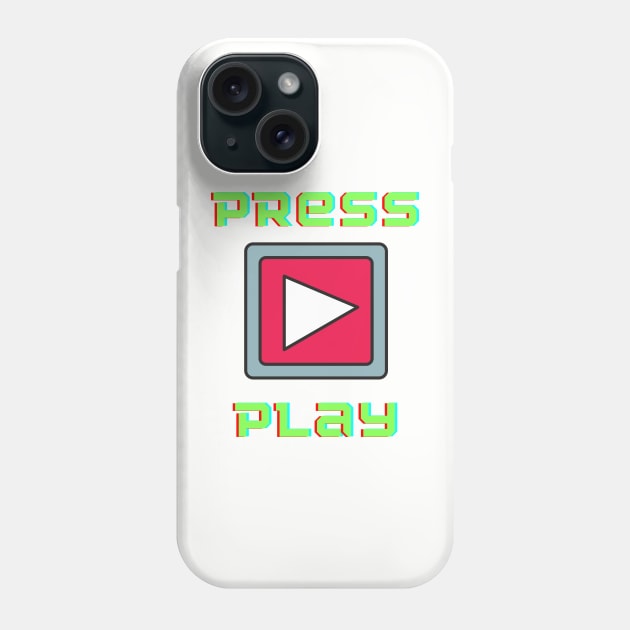Press play Phone Case by Rickido