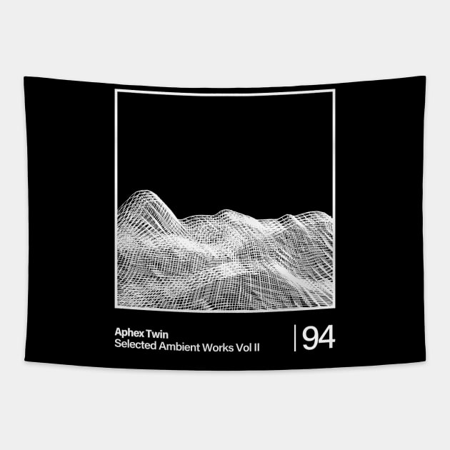 Selected Ambient Works Vol II / Aphex Twin - Graphic Line Design Tapestry by solutesoltey