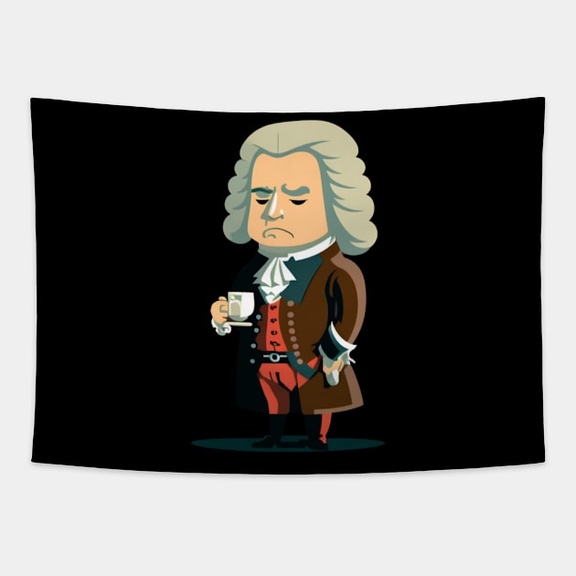 Bach and Coffee Tapestry by ClassicalMusicians