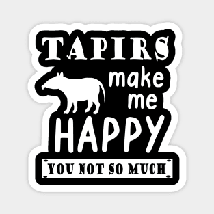 casual tapir happy saying Tapiridae trunk animal Magnet