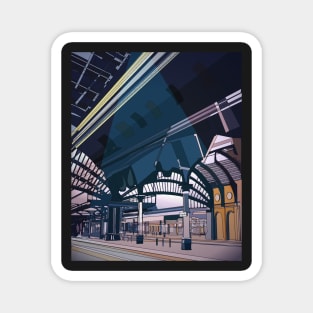 York railway station- illustration Magnet