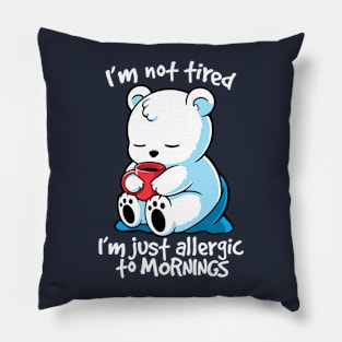 Tired polar bear Pillow