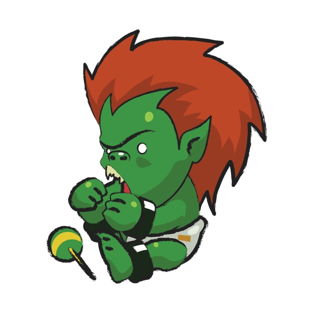 Street Fighter Babies: Blanka by ohshirtdotnet