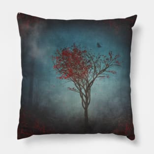 Tree Fantasy - Moody Forest Scenery Pillow