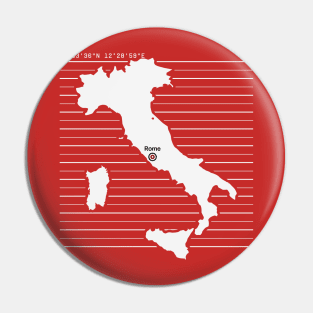 Rome City Map Pin