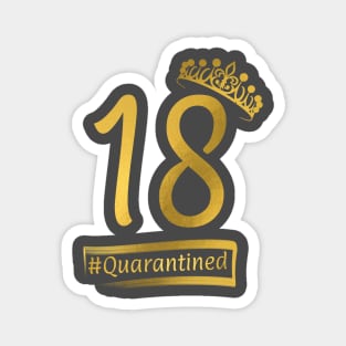 18th quarantine birthday Magnet