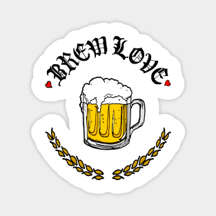 Brew Love (for light colors) Magnet