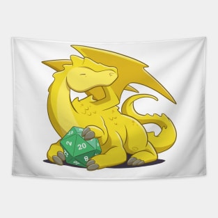 Yellow Dragon d20 Tapestry