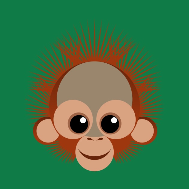 Baby orangutan by tuditees