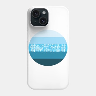 Retro Blue Butterprint Pyrex! Phone Case