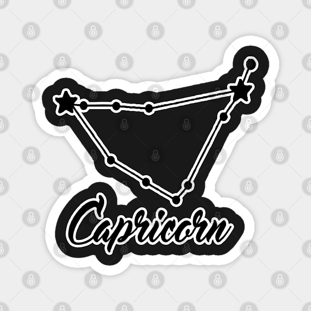 Capricorn Zodiac Constellation Design Magnet by Pikmi