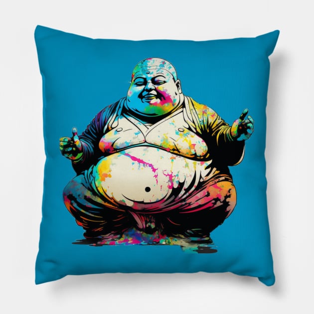 Phat Buddha Pillow by apsi