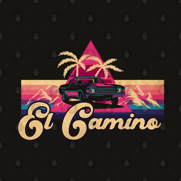 El Camino Vaporwave by CTShirts