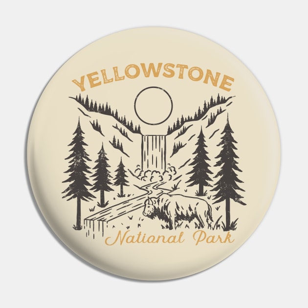 Yellowstone National Park Pin by SommersethArt