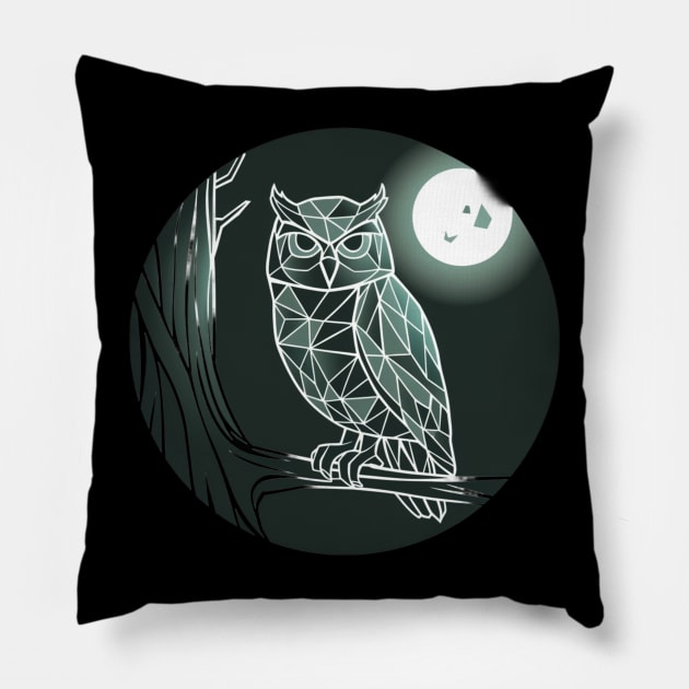 Owl jolson Owl night Pillow by elmouden123