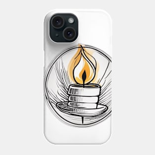 Cozy Candlelit Coffee Art No. 609 Phone Case