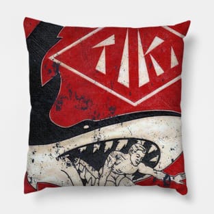 Tiki Surfboard Pillow