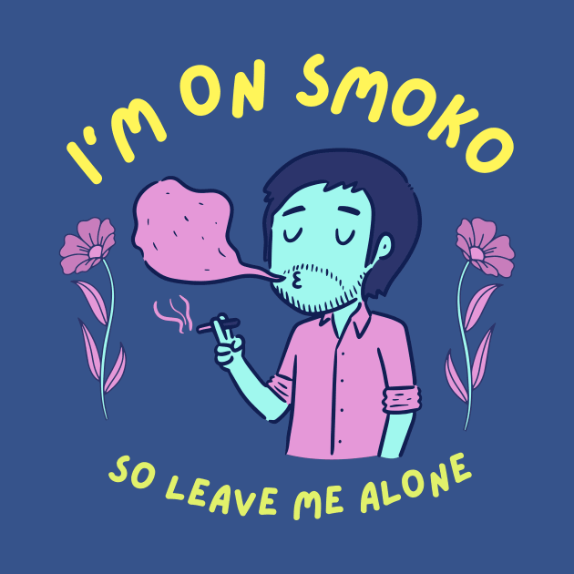 Smoko Funny Indie Rock Toon by TeeTrendz