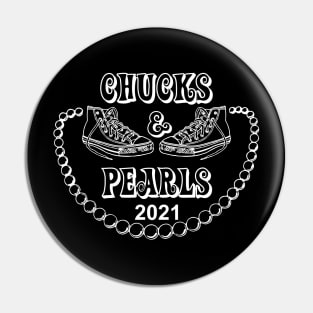 CHUCKS AND PEARLS 2021 BIDEN HARRIS Pin