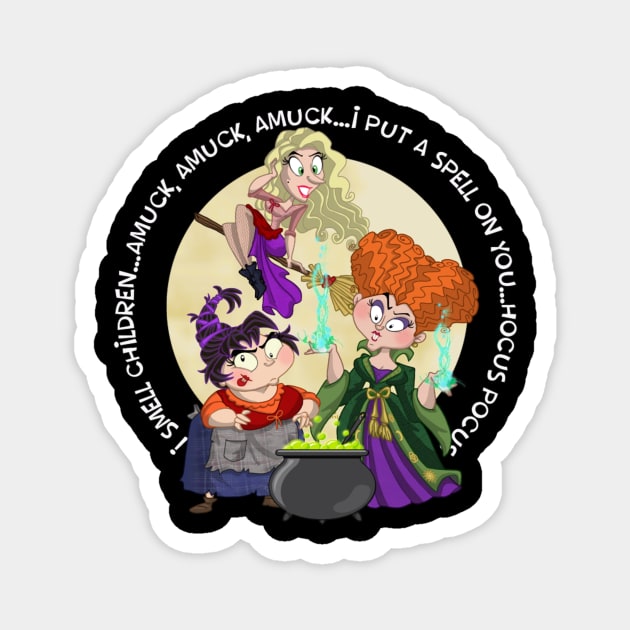 the Sanderson Sisters Magnet by gallaugherus