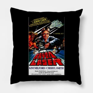 Classic Science Fiction Movie Poster - Laserblast Pillow