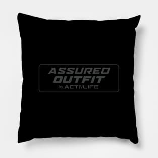 Assured Outfit by Activlife Wear Tagline Logo Sports Branding Pillow