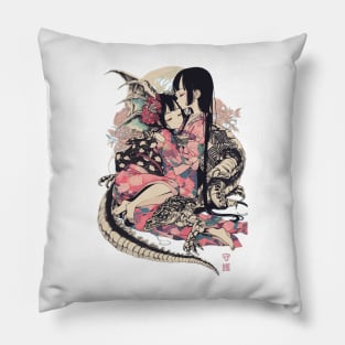 Sleeping Geishas Graphic T-Shirt 10 Pillow