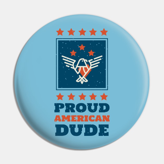 Proud American Dude Pin by Turtokart
