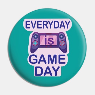 Everyday is Game Day Joystick Design for kids Pin