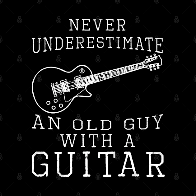 never underestimate an old guy with a guitar by Kishu