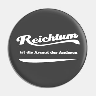 reichtum ist die armut Pin