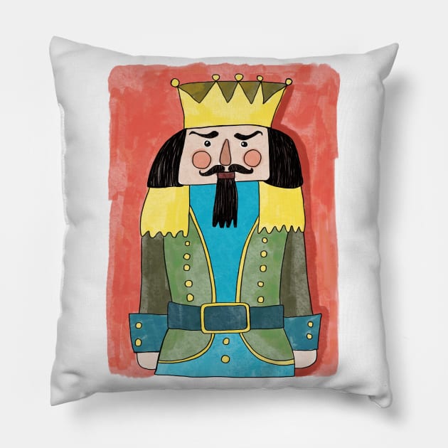 Nutcrackers, Christmas Collection Pillow by Lillieo and co design