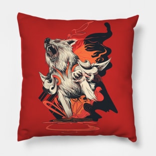 Dark Okami Pillow