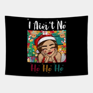 Funny vintage I Ain't No Ho Ho Ho Christmas Holiday women's PAJAMAS Tapestry