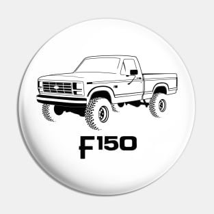 1980-1986 F150 Black Print Pin