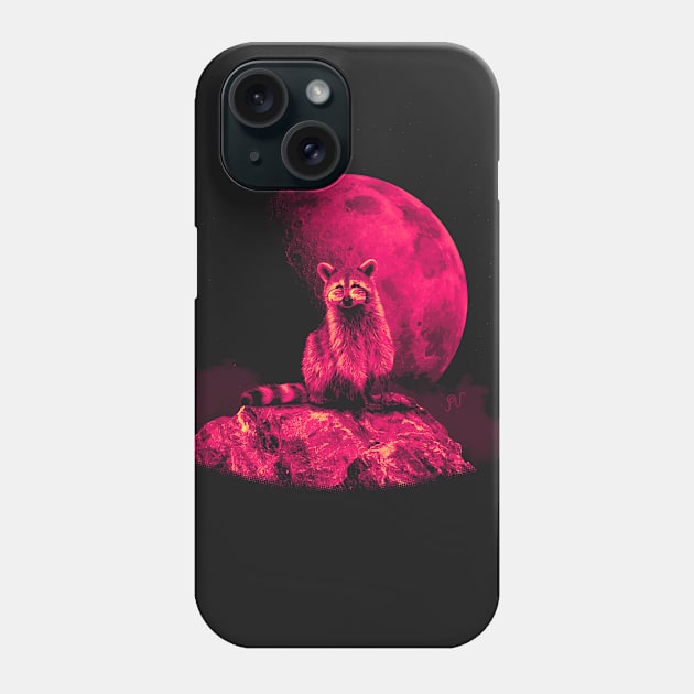 Lunar Coon Phone Case by Purbinder