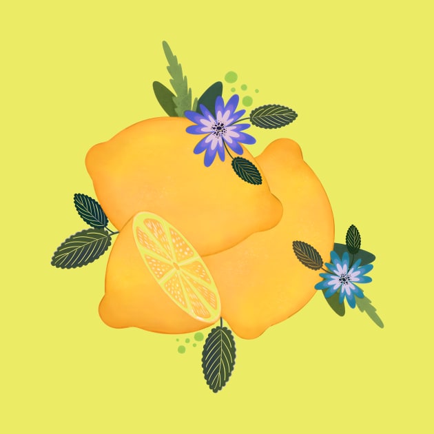 Zesty Citrus Delight: Lemon-Themed Design by StyleSpectrums
