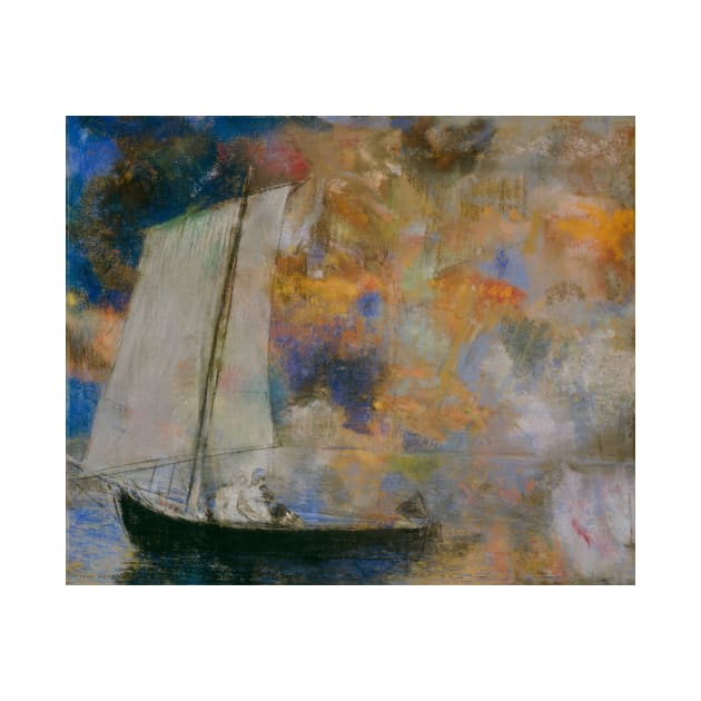 Flower Clouds by Odilon Redon by Classic Art Stall