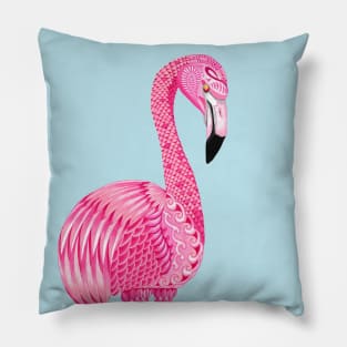 Pink Flamingo Totem Animal Pillow