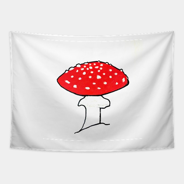 Amanita Some Help Tapestry by Signe23