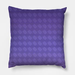 Purple greek key Pillow