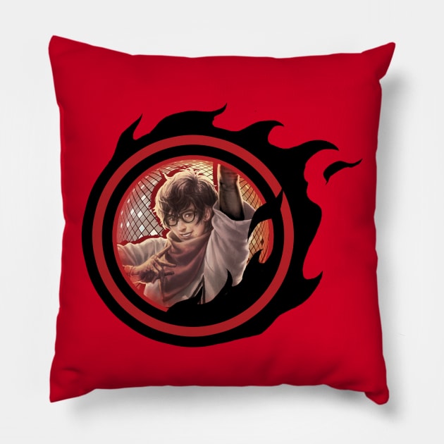 Persona 5 D Ren Pillow by kowanp