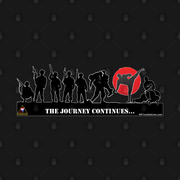 (Front & Back Print) The Journey Continues...Veterans Combatives Jujitsu by AKTionGear