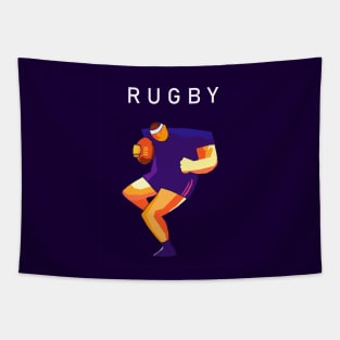 Rugby Sport Pop Art Tapestry