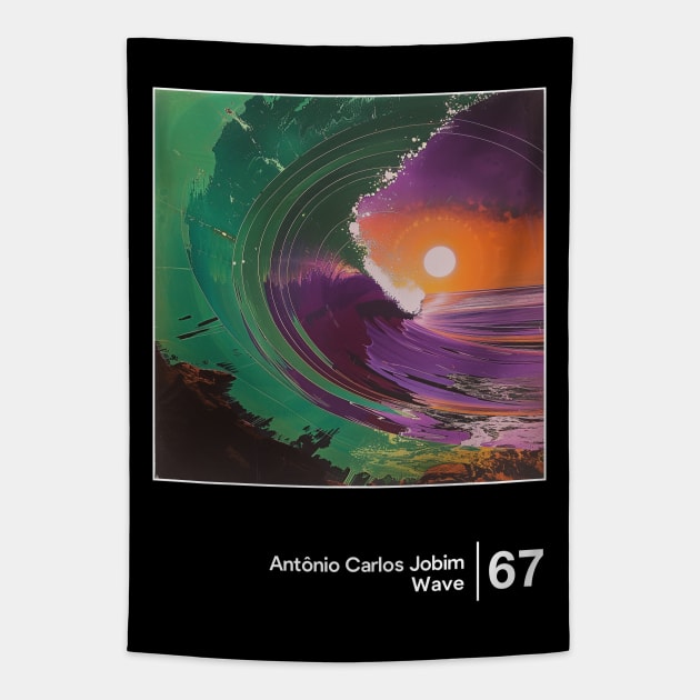 Wave / Minimal Style Graphic Artwork Design Tapestry by saudade