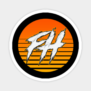 The Fall Horsemen Synthwave Logo Magnet